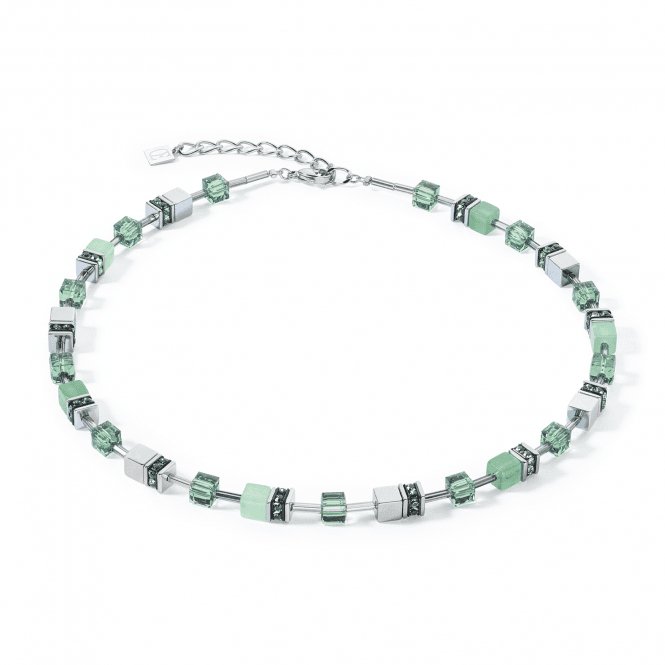 GeoCUBE® Iconic Precious Green Necklace 4017/10 - 0500Coeur De Lion4017/10 - 0500