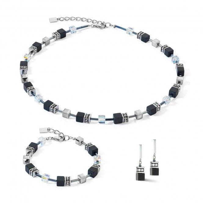 GeoCUBE® Iconic Precious Onyx Black - Crystal Bracelet 4018/30 - 1318Coeur De Lion4018/30 - 1318