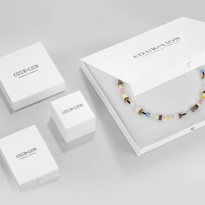 GeoCUBE® Iconic Precious Onyx Black - Crystal Necklace 4018/10 - 1318Coeur De Lion4018/10 - 1318