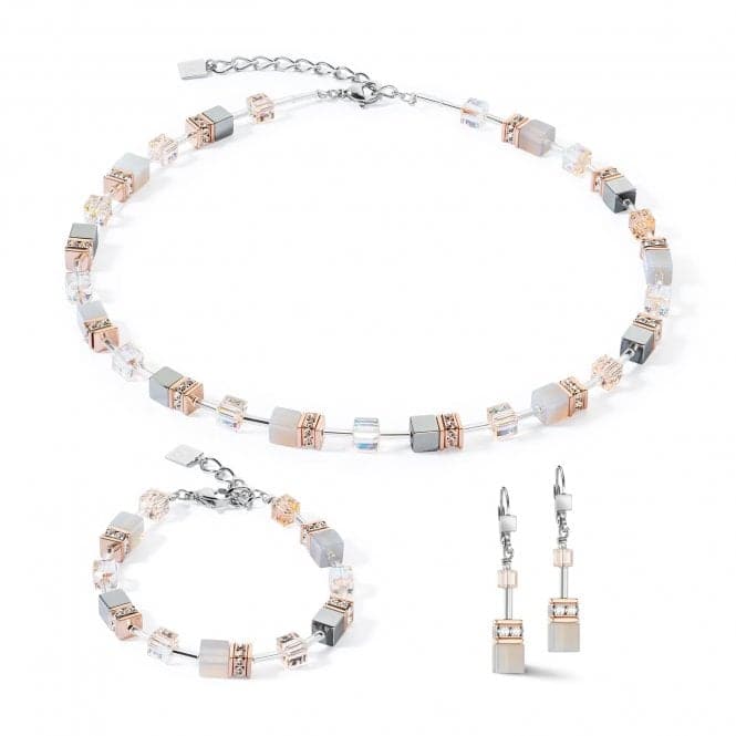 GeoCUBE® Iconic Precious Rose Gold - Peach Bracelet 4017/30 - 0235Coeur De Lion4017/30 - 0235