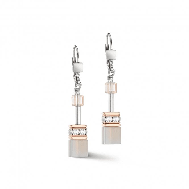 GeoCUBE® Iconic Precious Rose Gold - Peach Earrings 4017/20 - 0235Coeur De Lion4017/20 - 0235