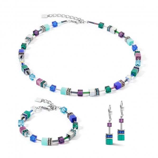 GeoCUBE® Iconic Turquoise Lilac Bracelet 2838/30 - 0608Coeur De Lion2838/30 - 0608