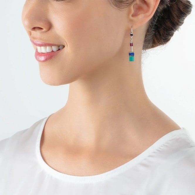 GeoCUBE® Iconic Turquoise Lilac Earrings 2838/20 - 0608Coeur De Lion2838/20 - 0608