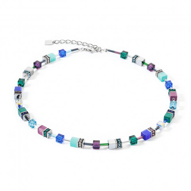 GeoCUBE® Iconic Turquoise Lilac Necklace 2838/10 - 0608Coeur De Lion2838/10 - 0608