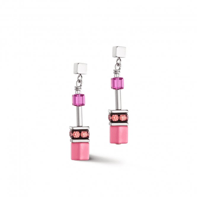 GeoCUBE® Iconic Viva Magenta Earrings 2838/21 - 0422Coeur De Lion2838/21 - 0422