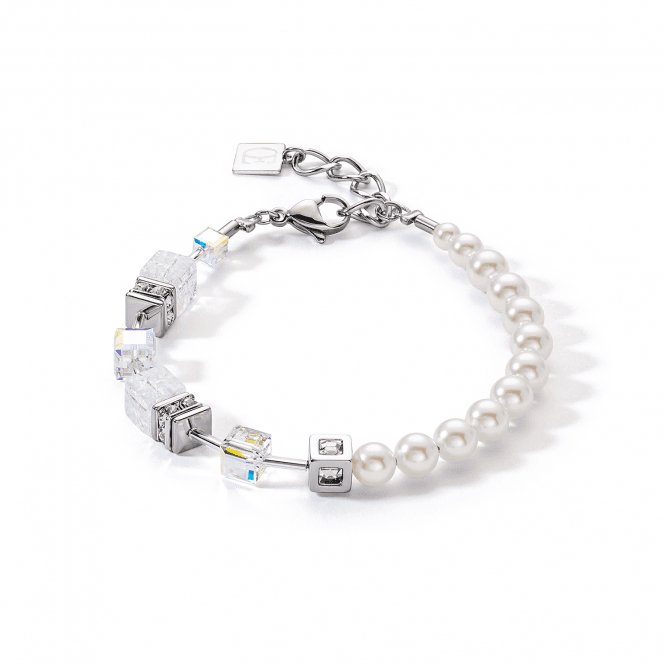 GeoCUBE® Precious Fusion Pearls White Bracelet 5086/30 - 1400Coeur De Lion5086/30 - 1400