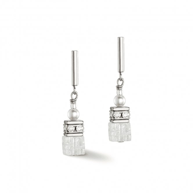 GeoCUBE® Precious Fusion Pearls White Earrings 5086/21 - 1400Coeur De Lion5086/21 - 1400