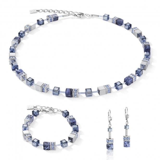 GeoCUBE® Sodalite & Haematite Blue Bracelet 4017/30 - 0700Coeur De Lion4017/30 - 0700