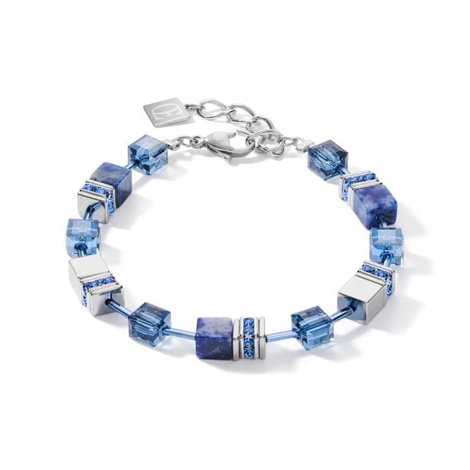 GeoCUBE® Sodalite & Haematite Blue Bracelet 4017/30 - 0700Coeur De Lion4017/30 - 0700