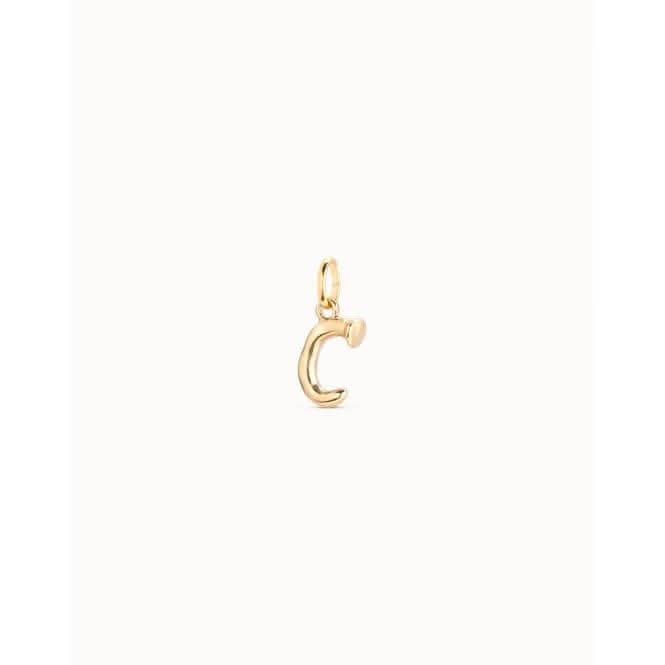 Gimme A Letter C Golden Metal Charm CHA0029ORO0000U