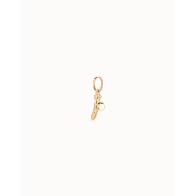 Gimme A Letter Y Golden Metal Charm CHA0051ORO0000U