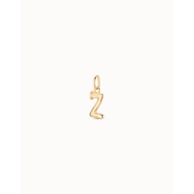 Gimme A Letter Z Golden Metal Charm CHA0052ORO0000U