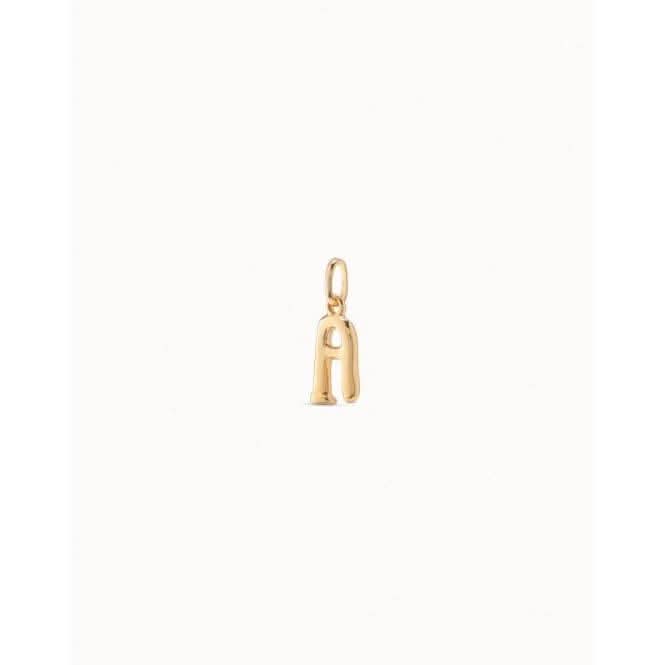 Gimme A Letter A Golden Metal Charm CHA0027ORO0000U