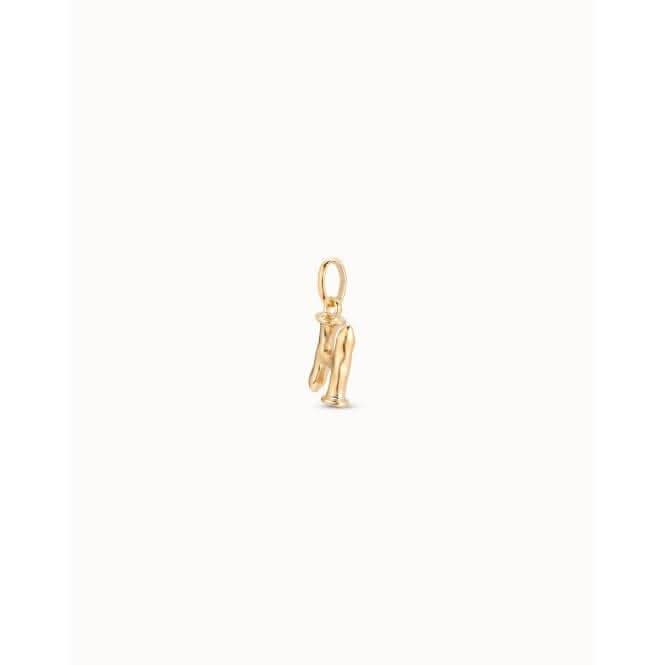 Gimme A Letter H Golden Metal Charm CHA0034ORO0000U