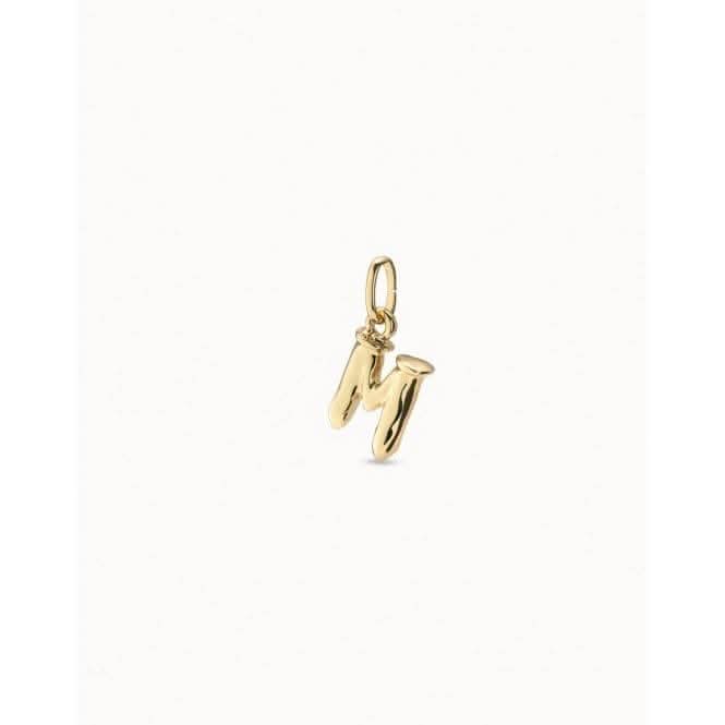 Gimme A Letter M Golden Metal Charm CHA0039ORO0000U