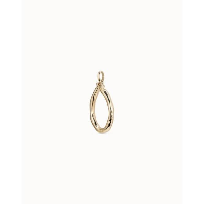 Gimme A Letter O Large Golden Metal Charm CHA0015ORO0000U