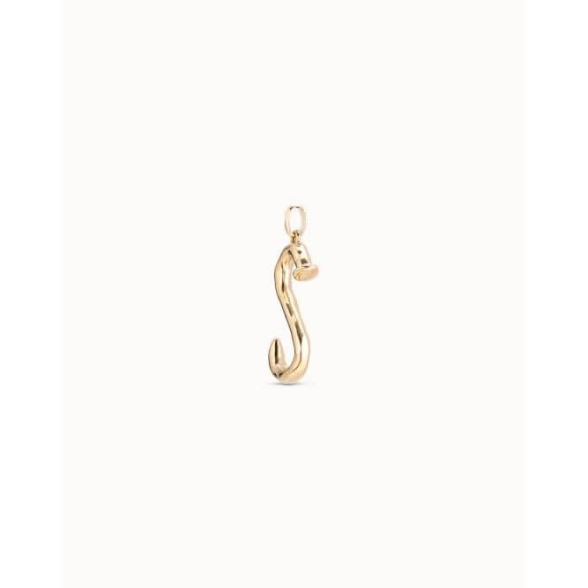 Gimme A Letter S Large Golden Metal Charm CHA0019ORO0000U