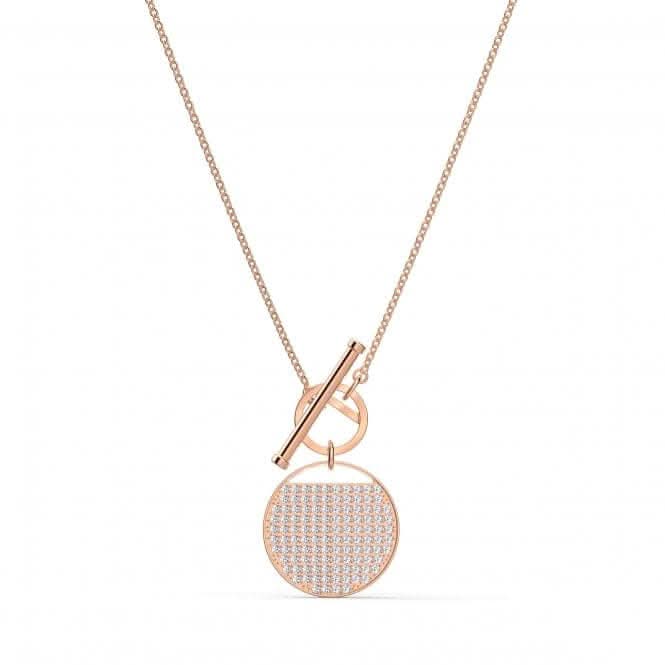 Ginger T Bar White Rose Gold - tone Plated Necklace 5567529Swarovski5567529