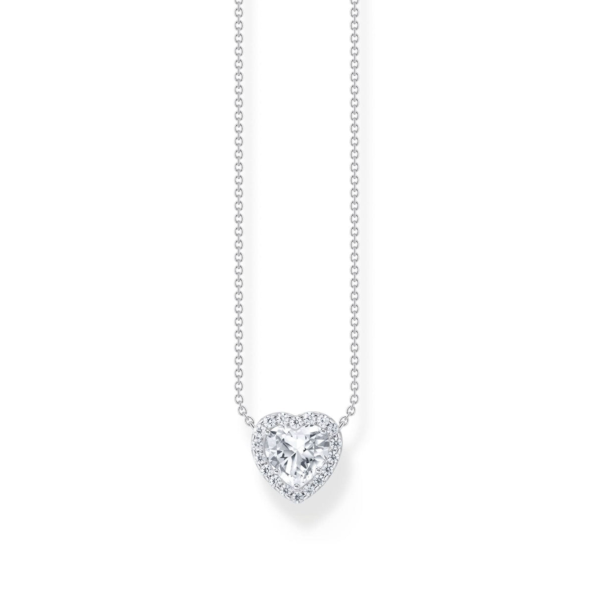 Glam & Soul Love & Hearts White Necklace KE2280 - 051 - 14Thomas Sabo Sterling SilverKE2280 - 051 - 14 - L45V