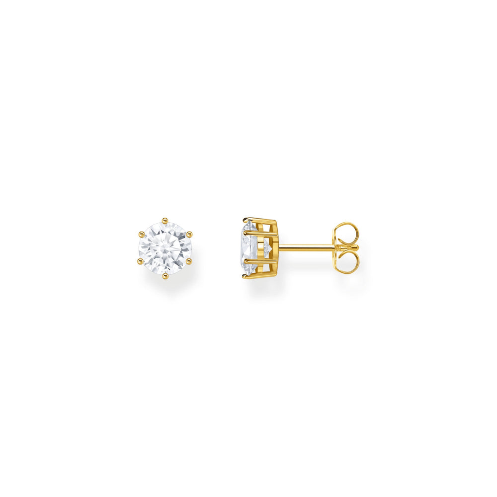 Glam & Soul Sparkling Gold White Earring H2300 - 414 - 14Thomas Sabo Sterling SilverH2300 - 414 - 14