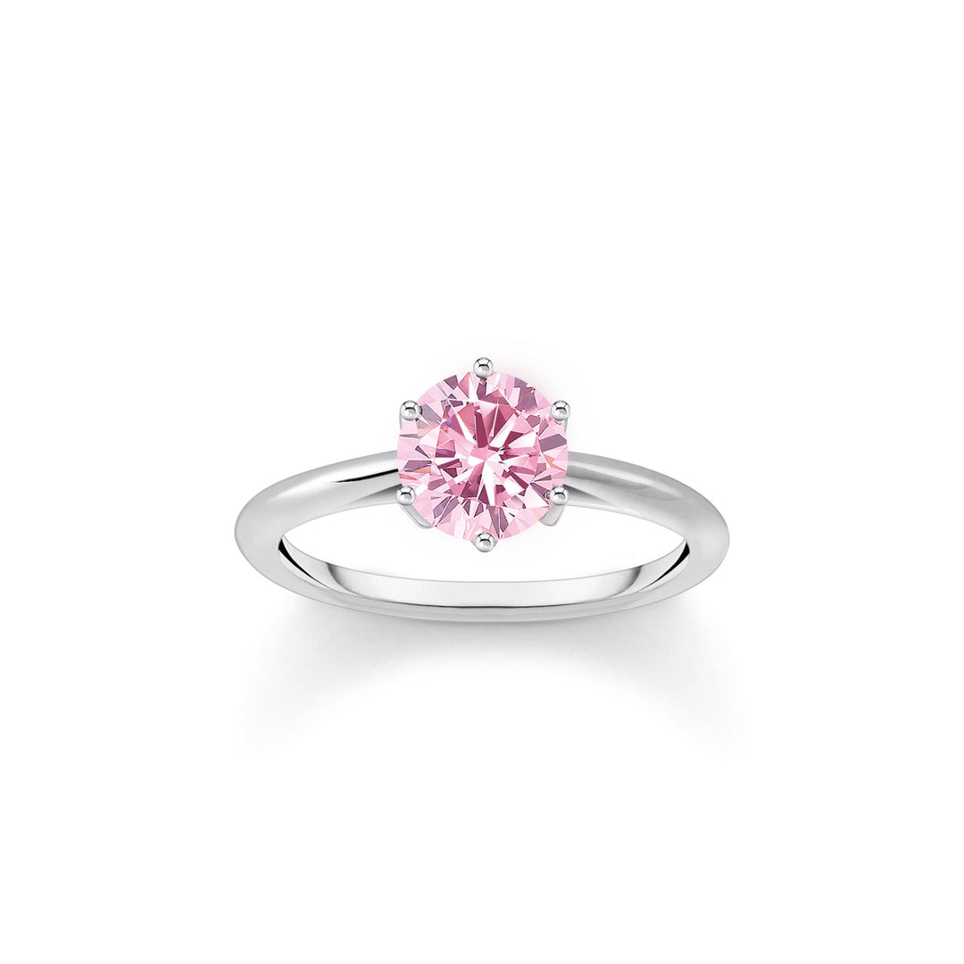 Glam & Soul Sparkling Pink Ring TR2474 - 051 - 9Thomas Sabo Sterling SilverTR2474 - 051 - 9 - 50