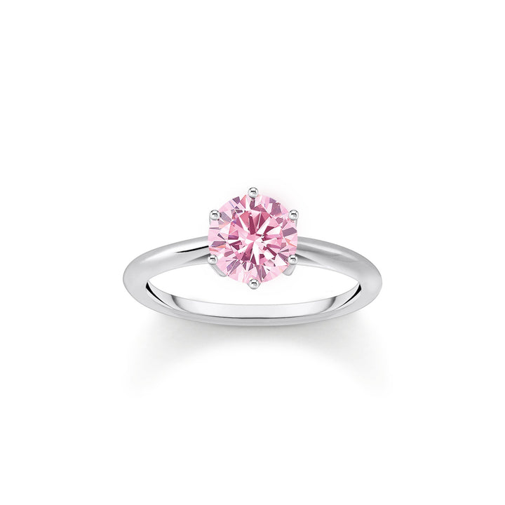 Glam & Soul Sparkling Pink Ring TR2474 - 051 - 9Thomas Sabo Sterling SilverTR2474 - 051 - 9 - 50