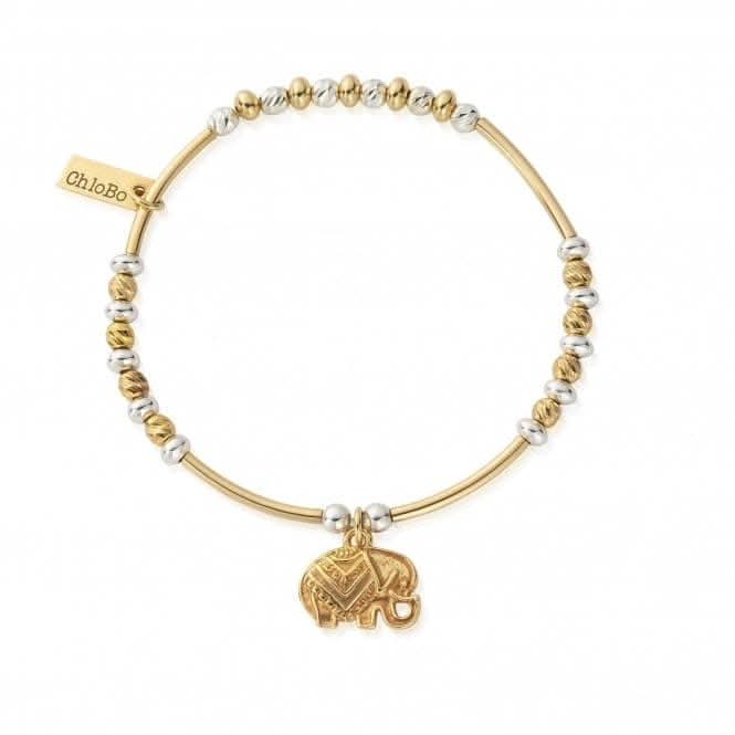 Gold And Silver Decorated Elephant Bracelet GMBSBNH4024ChloBoGMBSBNH4024