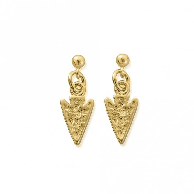 Gold Arrow Head Drop Earrings GEST4008ChloBoGEST4008