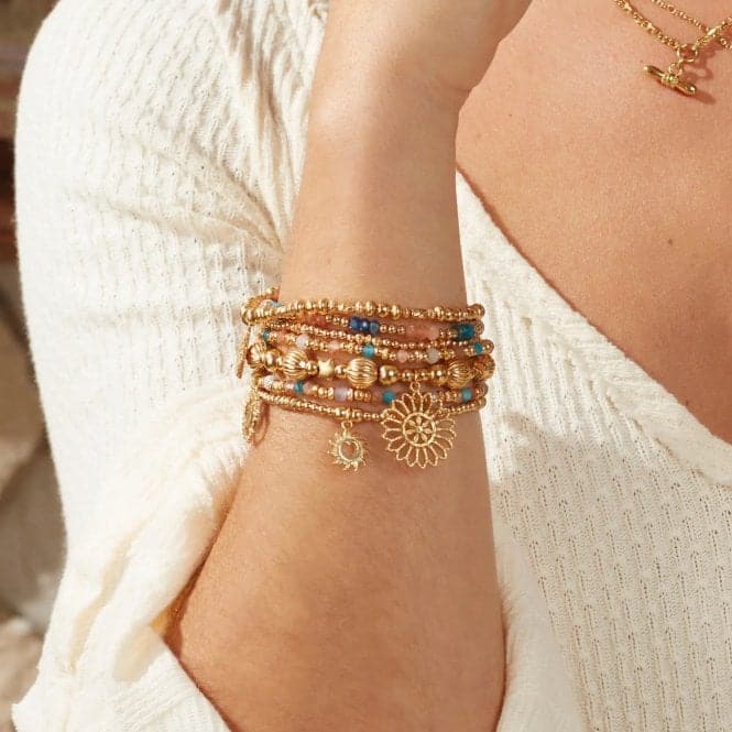 Gold Blossoming Sunrise Bracelet GBSCB3279ChloBoGBSCB3279