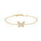 Gold Butterfly Pavé Bracelet B064 - 02GAnia HaieB064 - 02G