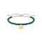 Gold Cloverleaf Malachite Beaded Tie Bracelet A1983 - 140 - 6 - L20vThomas Sabo Charm Club CharmingA1983 - 140 - 6 - L20v