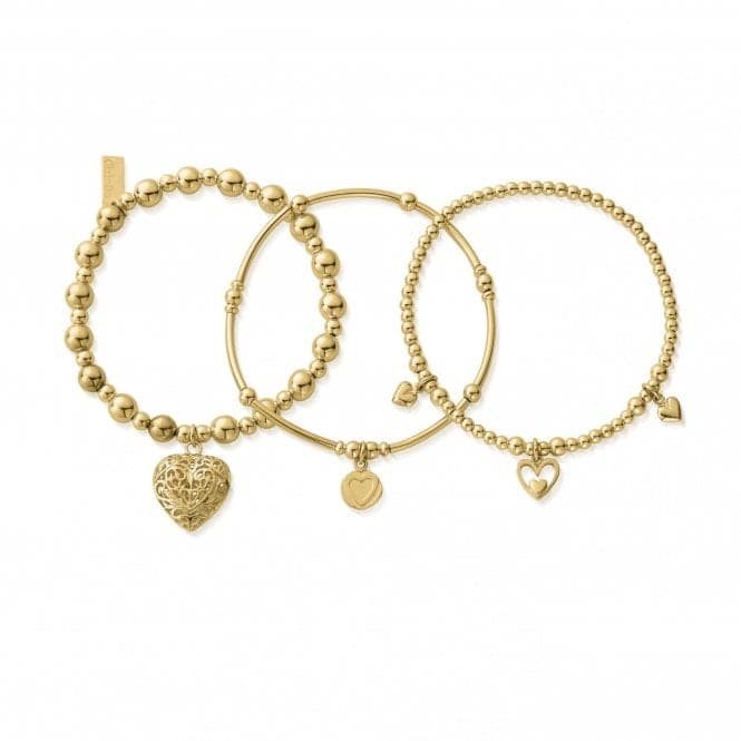 Gold Compassion Set Of 3 Love GBSTA3LChloBoGBSTA3L