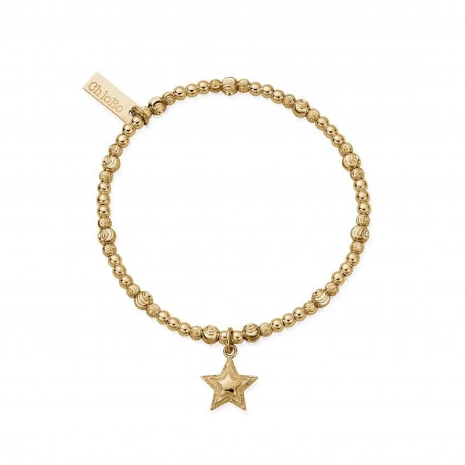 Gold Cute Sparkle Beaming Star Bracelet GBCS3315ChloBoGBCS3315