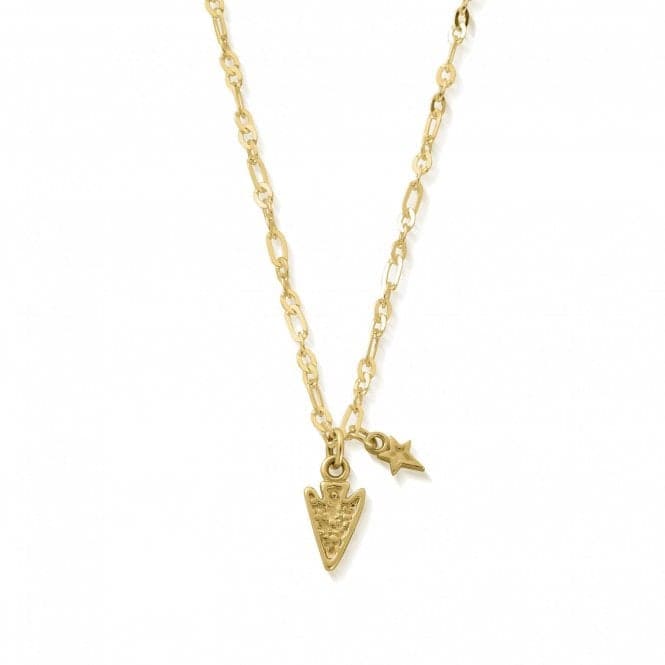 Gold Delicate Arrow Head Necklace GNLC4011ChloBoGNLC4011