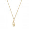 Gold Delicate Interlocking And Angel Wing Necklace GNDC3239ChloBoGNDC3239