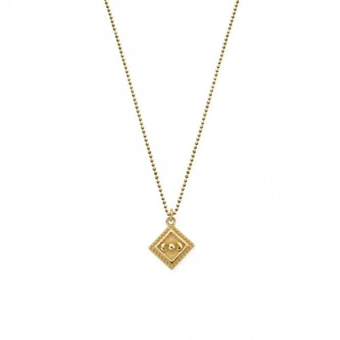 Gold Diamond Cut Chain With Moon Magic Pendant GCDC23351ChloBoGCDC23351