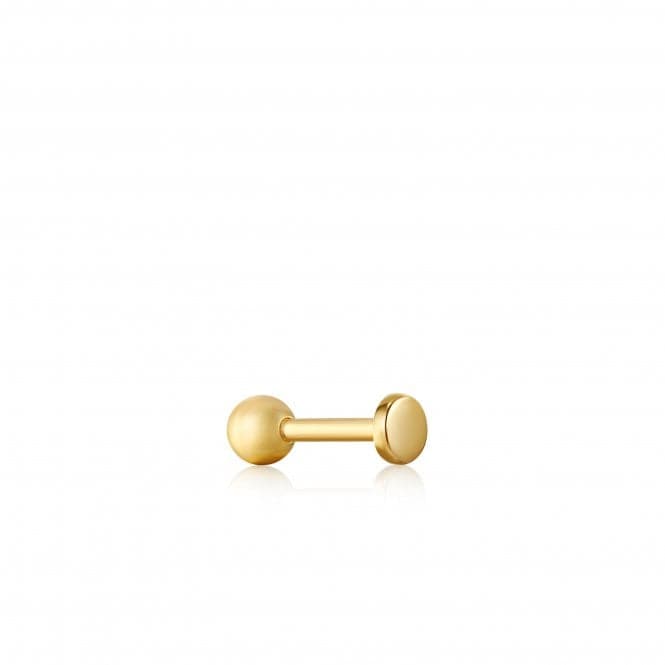 Gold Disc Barbell Single Earring E035 - 04GAnia HaieE035 - 04G