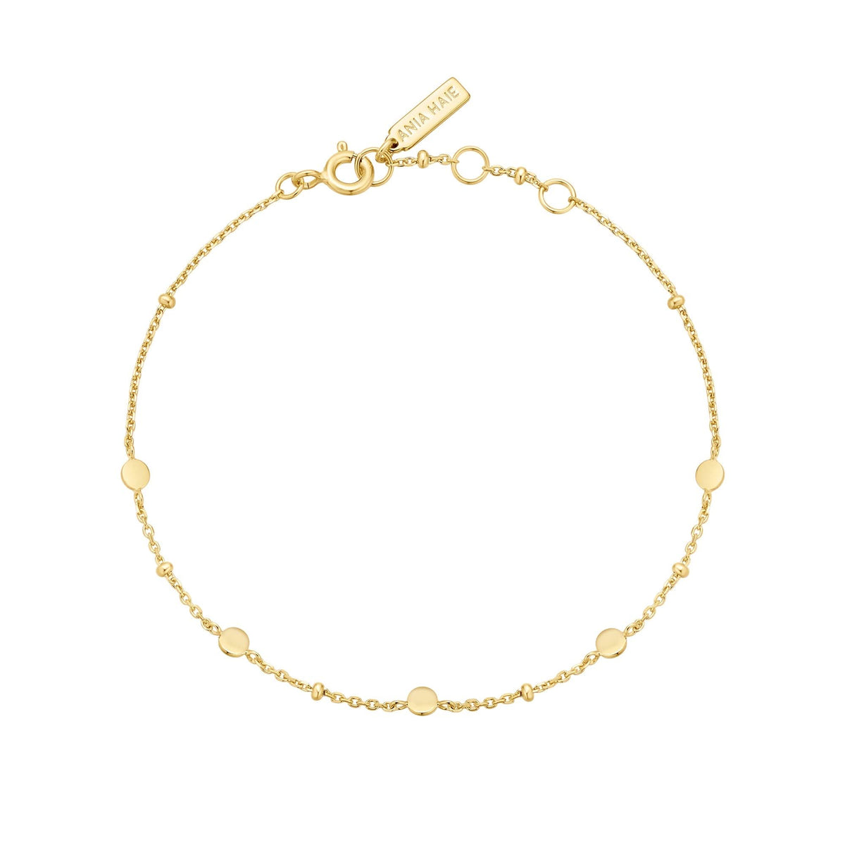 Gold Disc Station Bracelet B063 - 01GAnia HaieB063 - 01G