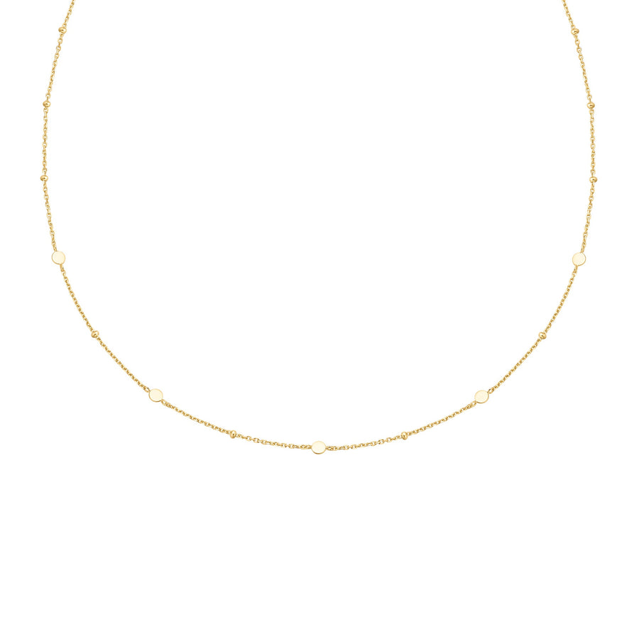 Gold Disc Station Necklace N063 - 01GAnia HaieN063 - 01G