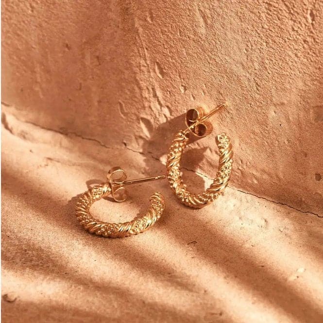 Gold Entwined Passion Hoop Earrings GEH3209ChloBoGEH3209