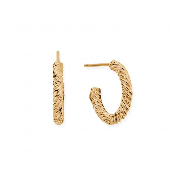 Gold Entwined Passion Hoop Earrings GEH3209ChloBoGEH3209