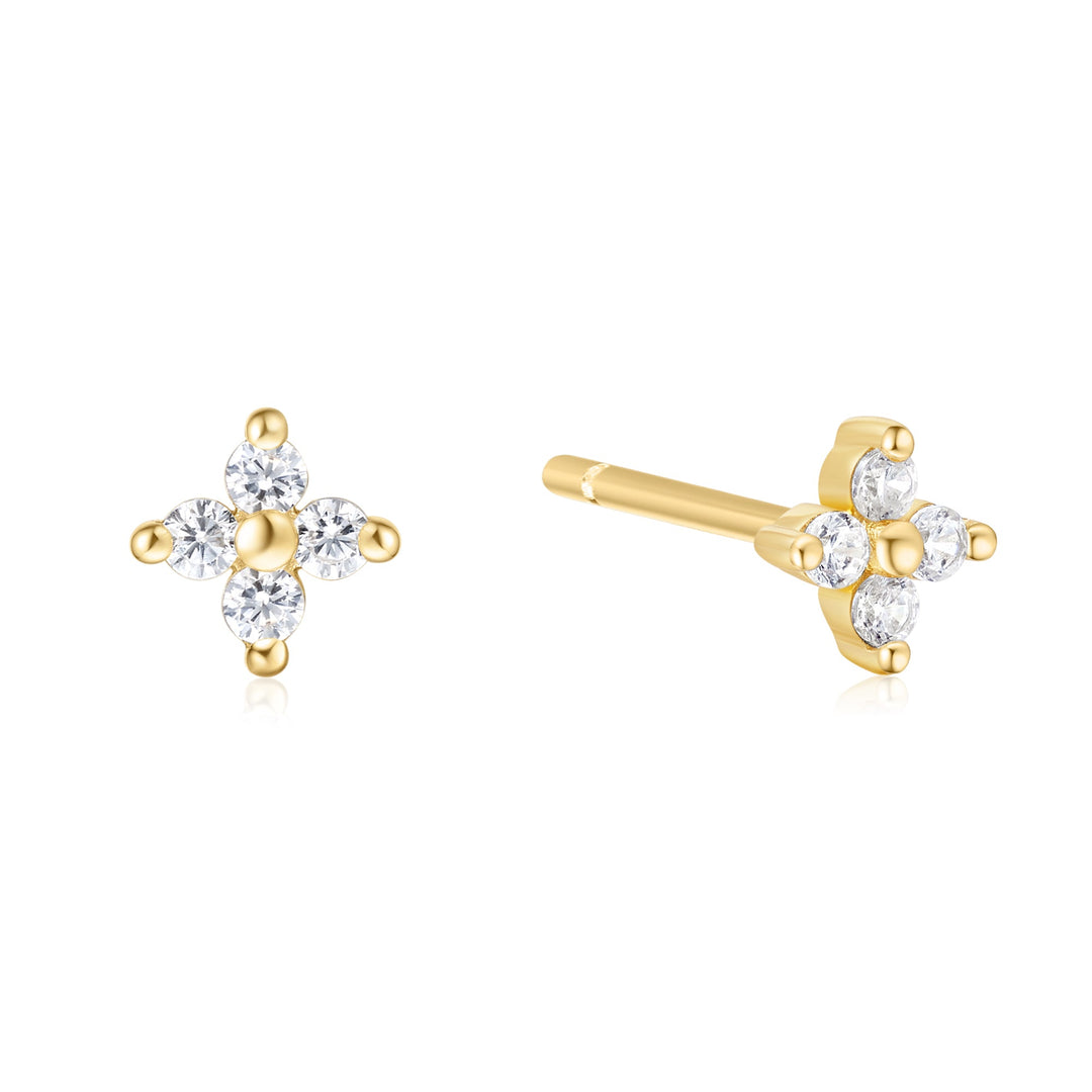 Gold Four - Petal Stud Earrings E064 - 01GAnia HaieE064 - 01G