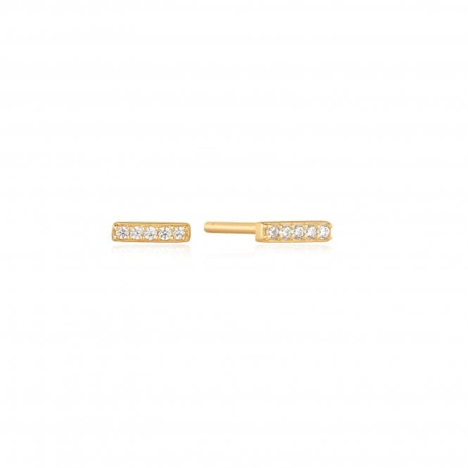 Gold Glam Bar Stud Earrings E037 - 01GAnia HaieE037 - 01G