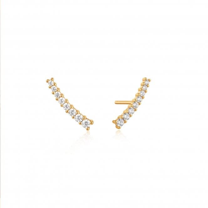 Gold Glam Crawler Stud Earrings E037 - 03GAnia HaieE037 - 03G