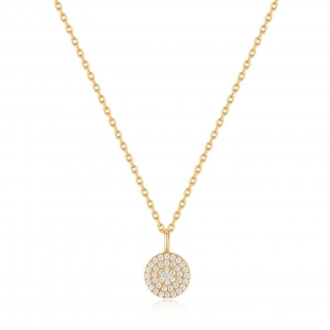 Gold Glam Disc Pendant Necklace N037 - 03GAnia HaieN037 - 03G