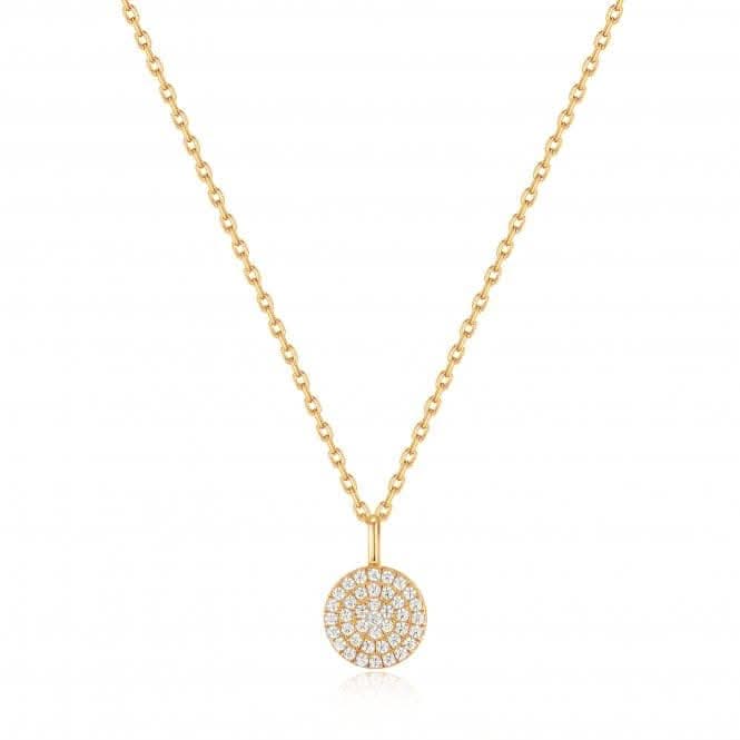 Gold Glam Disc Pendant Necklace N037 - 03GAnia HaieN037 - 03G