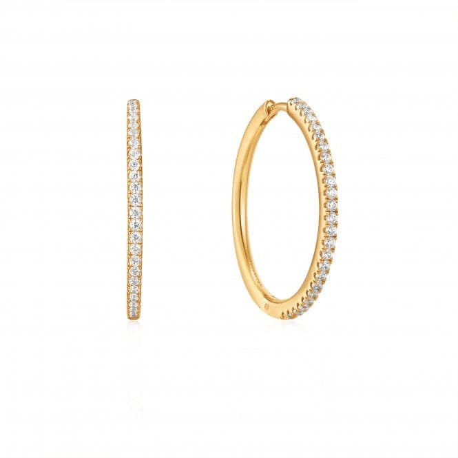 Gold Glam Hoop Earrings E037 - 07GAnia HaieE037 - 07G