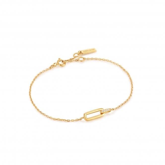 Gold Glam Interlock Bracelet B037 - 01GAnia HaieB037 - 01G