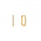 Gold Glam Oval Hoop Earrings E037 - 04GAnia HaieE037 - 04G