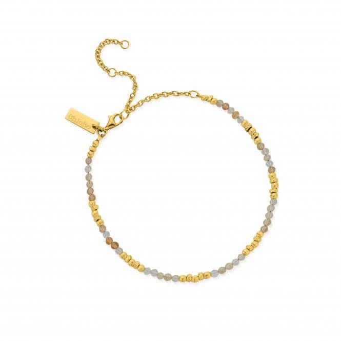 Gold Graceful Sun Citrine Anklet GANCChloBoGANC